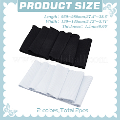 2 шт. двухцветная полиэстеровая резинка для манжет DIY-WR0004-78