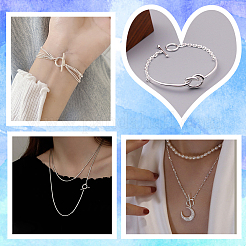 2 комплект из 925 застежек-тоглов из стерлингового серебра STER-BBC0005-45S