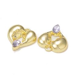 Стеклянные подвески из сплава с покрытием стойки&nbsp;PALLOY-P291-01G-02