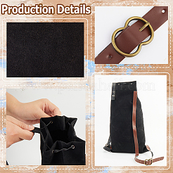 Рюкзаки из флокированного волокна с завязками&nbsp;ABAG-WH20019-02C