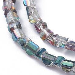 Стеклянные бусины с гальваническим покрытием &nbsp;EGLA-L023A-HP03