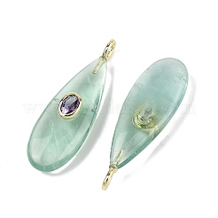 Естественный зеленый подвески флюорита&nbsp;G-D357-03G