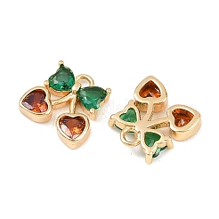 Латунные микро проложить кубического циркония подвески KK-F906-11G-01