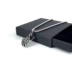 Ожерелья из нержавеющей стали с подвеской в виде черепа и скелета XG2067