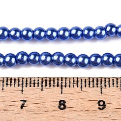 Выпечки окрашенные нити шарик стекла жемчужные HY-Q003-3mm-28