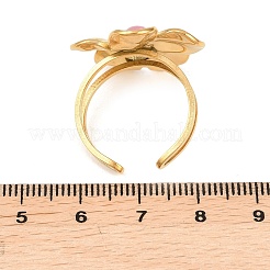 Манжета из нержавеющей стали 304 с открытыми кольцами из смолы.&nbsp;RJEW-Z132-03G