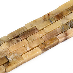 Нити натуральных бусин из нефрита хуанлун G-T141-109