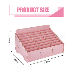 Деревянный ящик для хранения сотового телефона с 24 сеткой AJEW-WH0348-179