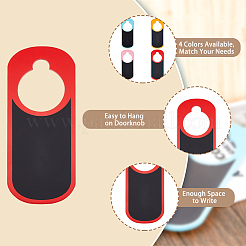 4 шт. 4-х цветная деревянная дверная ручка для подвешивания табличек на доску&nbsp;AJEW-FH0003-16