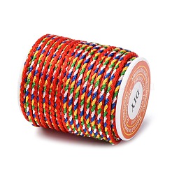Разноцветный декоративный нейлоновый витой шнур NWIR-C005-01C