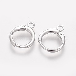 Латунные серьги-обручи&nbsp;LS-KK-L179-04P