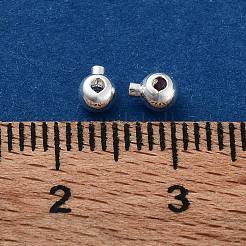 Зажимные бусины из латуни KK-G479-07S