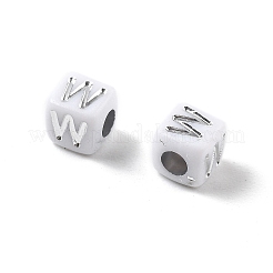 Непрозрачные акриловые бусины OACR-D282-06W