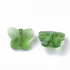 Прозрачные стеклянные бусины GLAA-Q067-01