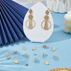 20 шт. латунные серьги-гвоздики&nbsp;KK-BBC0022-81