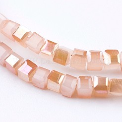 Стеклянные бусины с гальваническим покрытием &nbsp;EGLA-F121-HR-B04