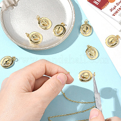 8 шт. Латунные подвески с микропаве KK-BBC0020-20