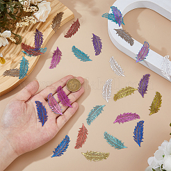 30 шт. 10-х цветные филигранные подвески из нержавеющей стали 201&nbsp;STAS-HS0001-54