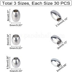 Бусины из нержавеющей стали 304 STAS-UN0018-60P