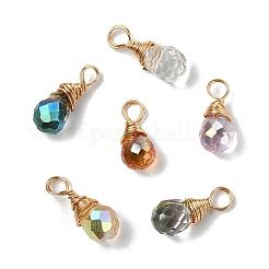 10шт стеклянные подвески&nbsp;PALLOY-YW00130-01