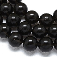 Натуральные ледяные обсидиановые бусинки G-D356-C03-16mm