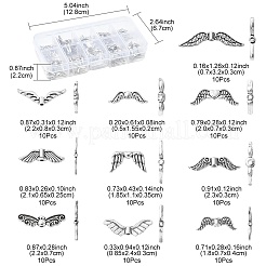 100шт 10 стильные бусины из сплава в тибетском стиле TIBEB-YW0001-16