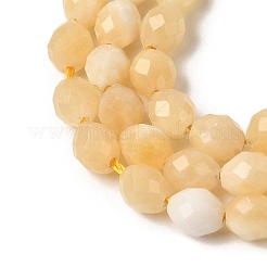 Естественный желтый нефрит бисер нитей&nbsp;G-K376-F08-01
