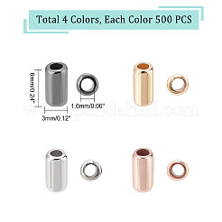 2000 шт. 4-х цветные бусины из АБС-пластика KY-DC0001-07