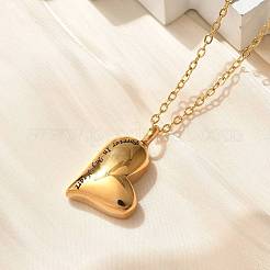 Нержавеющая сталь 304 навсегда в моем сердце памятные ожерелья с подвесками в виде пепла&nbsp;NJEW-P326-04G