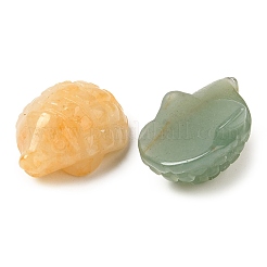 Натуральный смешанный драгоценный камень резные статуи ежа орнамент DJEW-C019-03