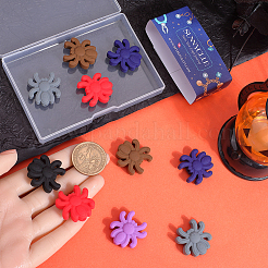 12 шт. 6 стиля паук пищевые экологически чистые силиконовые фокусные бусины SIL-SC0002-07