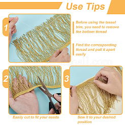 Кружевная лента из полиэстера с кисточками&nbsp;OCOR-FG0002-45A