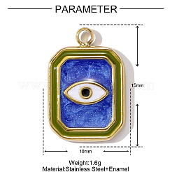 Подвески из эмалированной нержавеющей стали 304&nbsp;STAS-OY001-93G