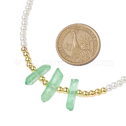 4 шт. 4 стиля ожерелья из АБС-пластика с имитацией жемчуга и бисером NJEW-JN04859