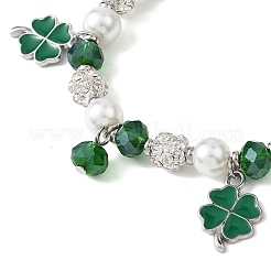 Сплав эмали шарм браслеты&nbsp;BJEW-JB12844