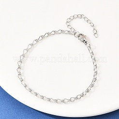201 звено цепи из нержавеющей стали для женщин&nbsp;BJEW-G767-01B-P