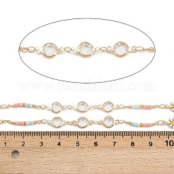 Латунный цветок с плоскими круглыми звеньями CHC-H115-07G