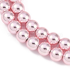 Нити синтетических немагнитных гематитовых бусин с гальваническим покрытием G-H072-E01-01A