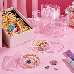 Подарочные коробки для конфет в форме сердца из прозрачного пластика&nbsp;CON-WH0085-163