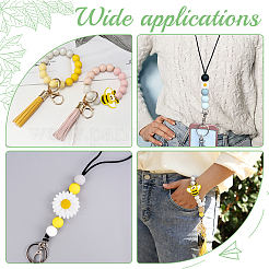 10шт 2 стиля пищевых экологически чистых силиконовых бусин SIL-SC0001-08