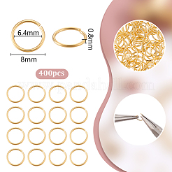 400 шт. латунные открытые кольца для прыжков KK-PH0011-54