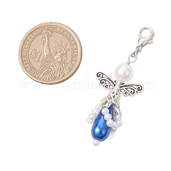 Абс пластик имитация жемчуга подвеска украшения HJEW-JM03624