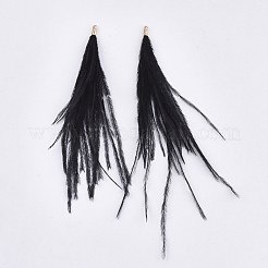 Кисточка из страусиных перьев большая подвеска&nbsp;FIND-S302-08L