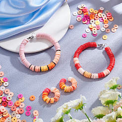 150гр 15-хцветные бусины из полимерной глины ручной работы CLAY-AR0001-13