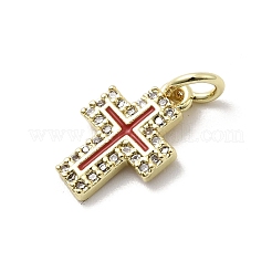 Латунные микро проложить кубического циркония подвески KK-A278-15G-02