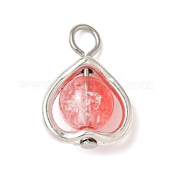 Прозрачный акрил с трещинками и подвесками из сплава&nbsp;PALLOY-JF04020