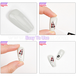 4 лист 4 стильных наклейки для ногтей на тему Хэллоуина&nbsp;MRMJ-OC0003-58