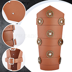 Регулируемый браслет из искусственной кожи для байкеров AJEW-WH0415-25A