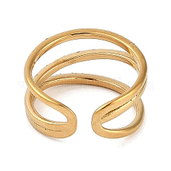 Кольцо-манжета из нержавеющей стали 304 с ионным покрытием (IP) со стразами RJEW-D083-01G