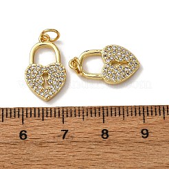 Латунные микропаве прозрачные подвески с фианитом&nbsp;KK-A270-03D-G